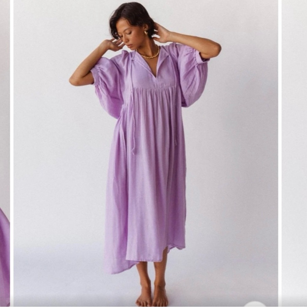 NWT 💜Daughters of India Kyra Midi Dress in Lilac💜 - Picture 8 of 13